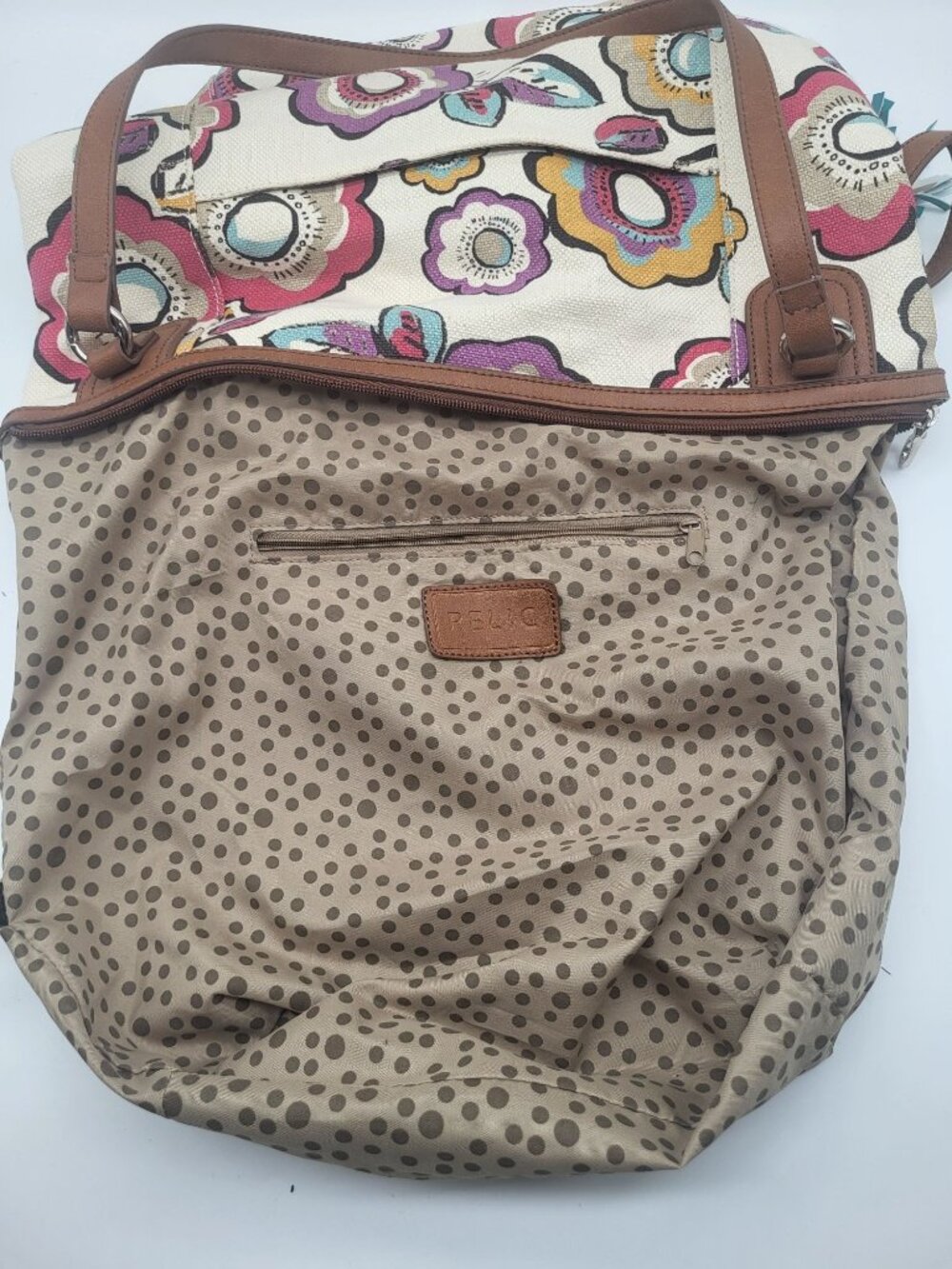 Relic by Fossil Canvas Flower Multicolor Shoulder Bag Tote Boho y2k Colorful - Picture 9 of 10